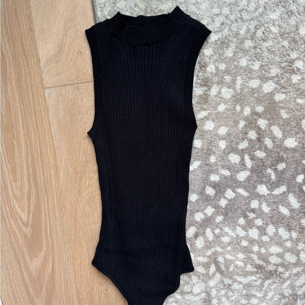 Altar’d State black ribbed sweater bodysuit